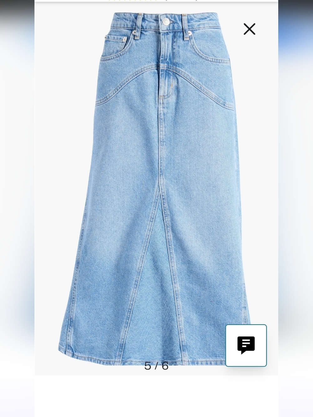 Rails Del Ray Original Blue Denim Skirt Sz 24